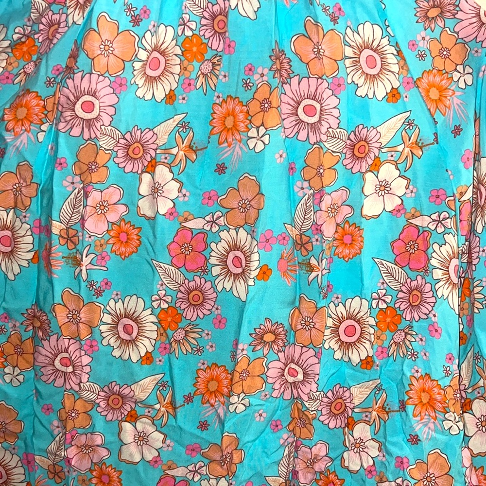 Cupshe Floral Maxi Dress in Pink and Blue sm - Picture 3 of 7
